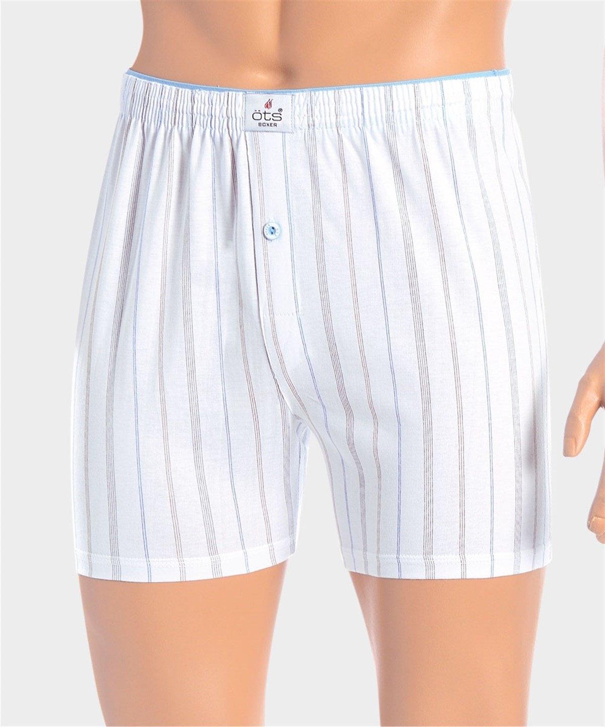 Pamuk Süprem Esnek Bel Boxer Öts 2652 - Beyaz